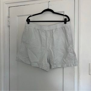 Aritzia Wilfred Light Blue Cotton Linen Shorts